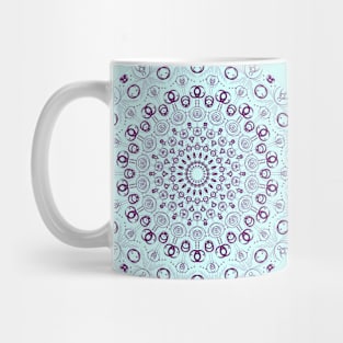 Blue/Purple Spiral Pattern Mug